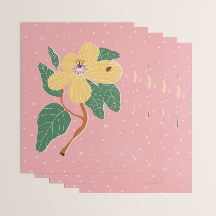 Magnolia pink Wrapping Paper Gallery Image 3