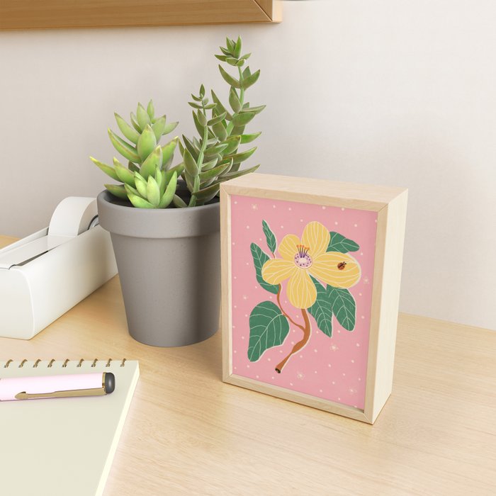 Magnolia pink Mini Art Print Gallery Image 2