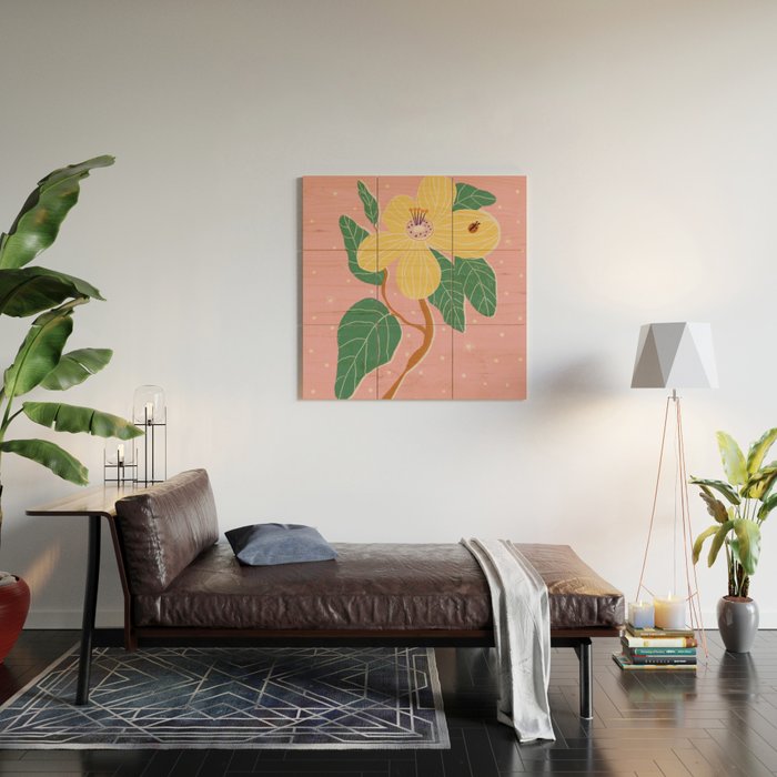Magnolia pink Wood Wall Art Gallery Image 2