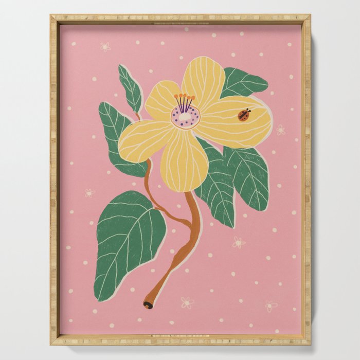 Magnolia pink Serving Tray Gallery Image 1