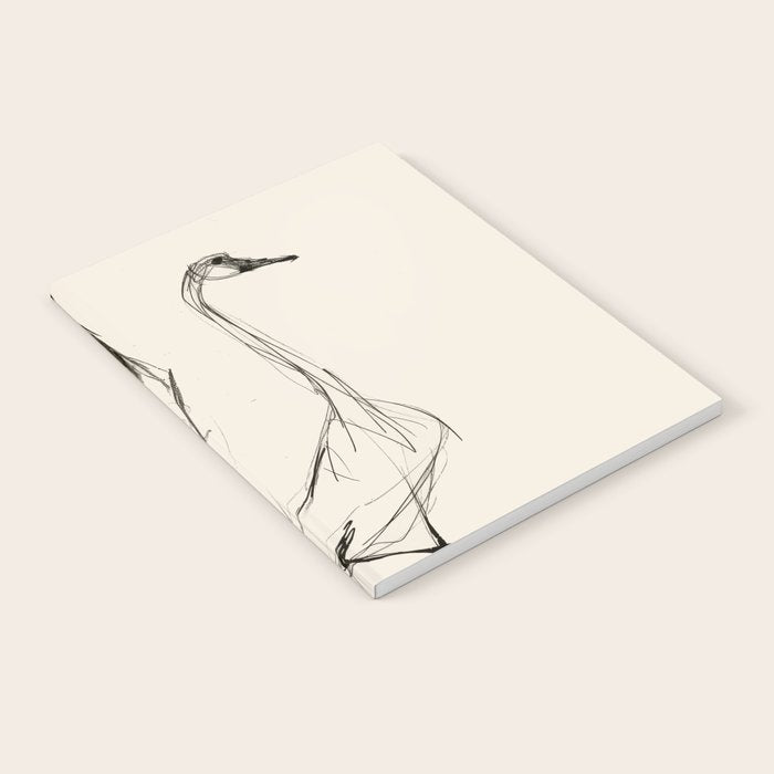 Two Geese - Minimalist Drawing Notebook Gallery Image 1