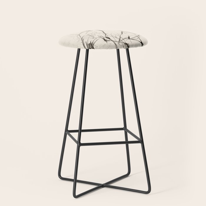 Two Geese - Minimalist Drawing Stool Gallery Image 1