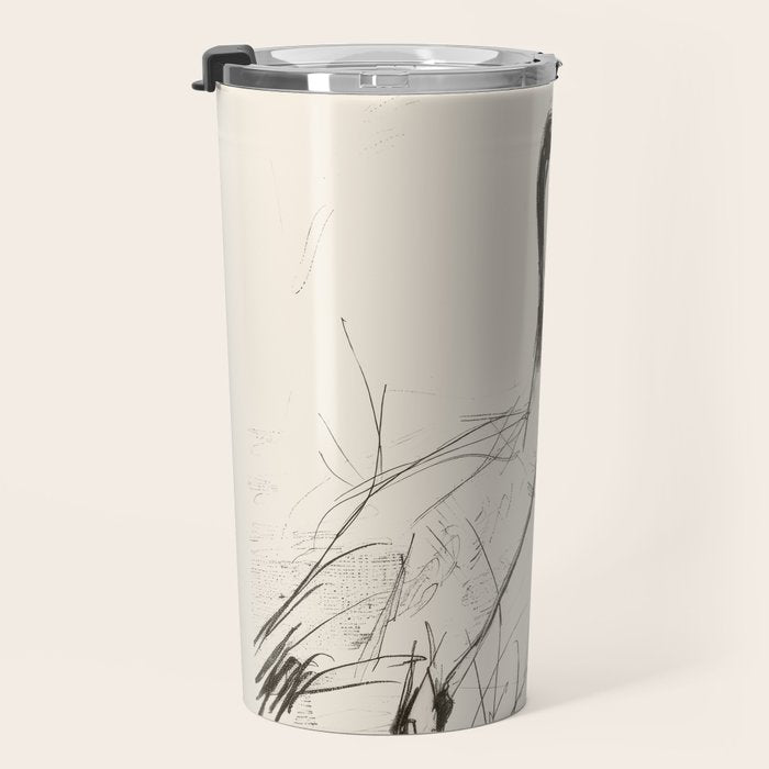 Two Geese - Minimalist Drawing Travel Mug Gallery Image 3