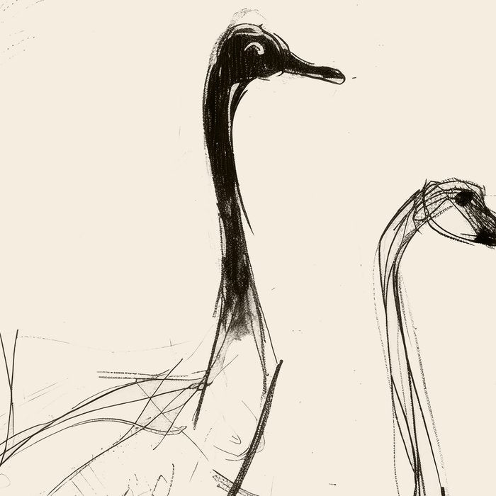 Two Geese - Minimalist Drawing Coffee Mug Gallery Image 2