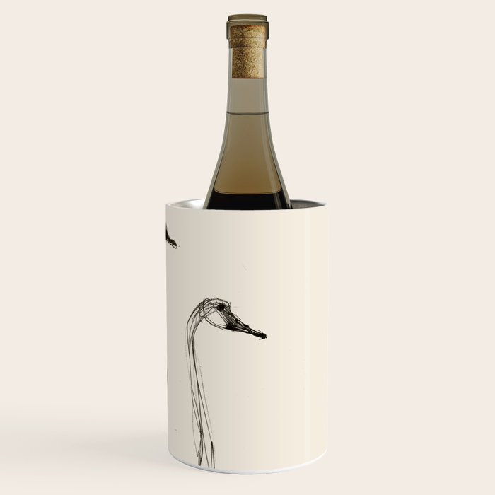 Two Geese - Minimalist Drawing Wine Chiller Gallery Image 3