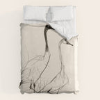Two Geese - Minimalist Drawing Duvet Cover Gallery Image 6
