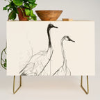 Two Geese - Minimalist Drawing Credenza Gallery Image 1