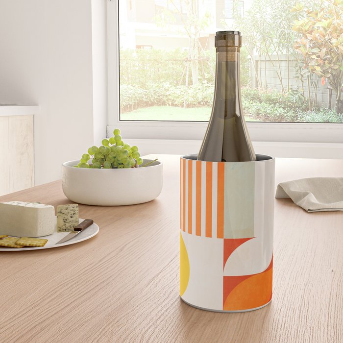 mid century geometry sunny 2 Wine Chiller Gallery Image 4