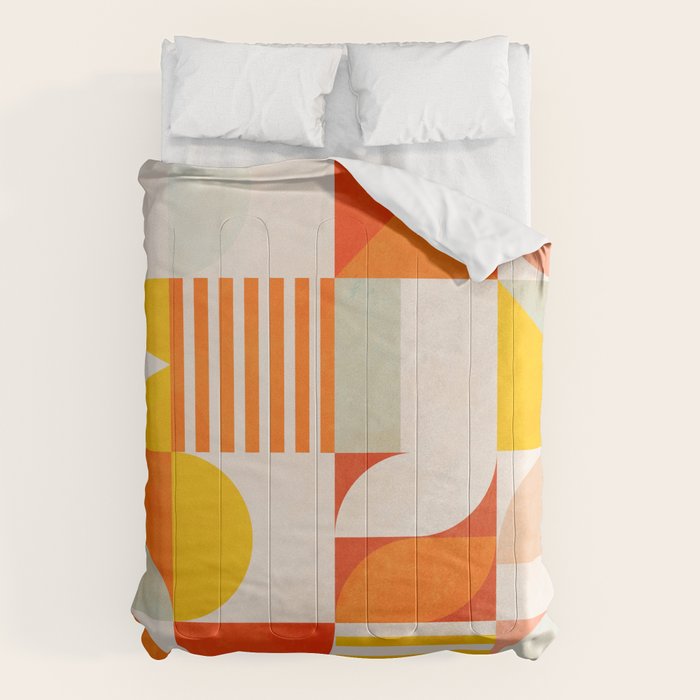 mid century geometry sunny 2 Comforter Gallery Image 6