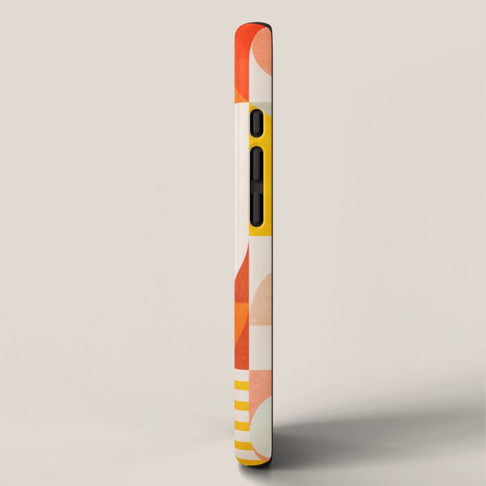 mid century geometry sunny 2 iPhone Case Gallery Image 2
