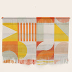 mid century geometry sunny 2 Wall Hanging Gallery Image 1