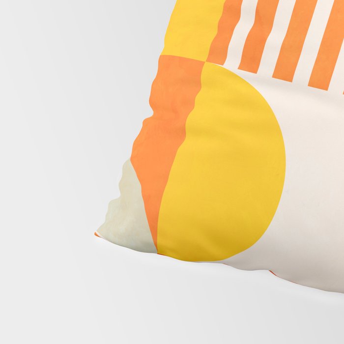 mid century geometry sunny 2 Pillow Sham Gallery Image 4