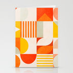 mid century geometry sunny 2 Stationery Card Gallery Image 2