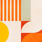 mid century geometry sunny 2 Coffee Mug Gallery Image 2