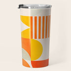 mid century geometry sunny 2 Travel Mug Gallery Image 3