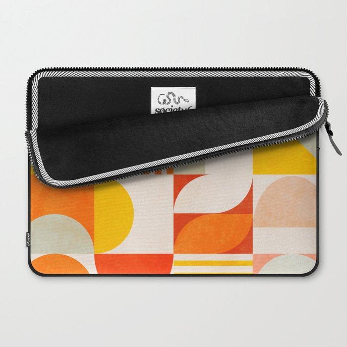 mid century geometry sunny 2 Laptop Sleeve Gallery Image 2