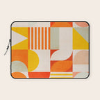 mid century geometry sunny 2 Laptop Sleeve Gallery Image 1