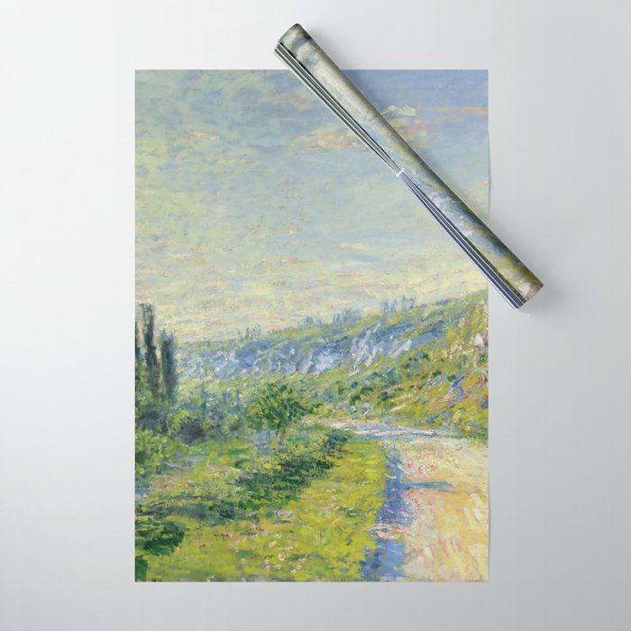 Claude Monet "The Road to Vétheuil" (1880) Wrapping Paper Gallery Image 1
