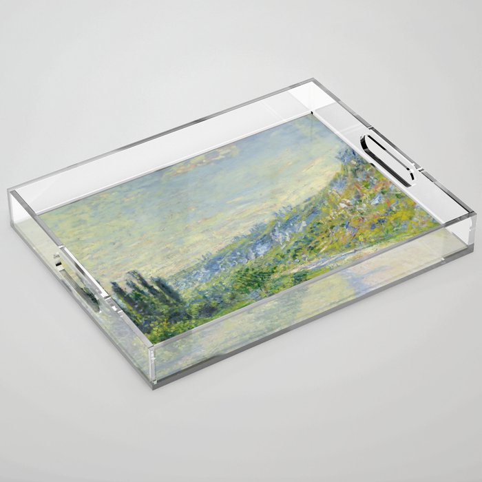 Claude Monet "The Road to Vétheuil" (1880) Acrylic Tray Gallery Image 1