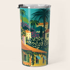 Romantic Italian Landscape Lake Como Colorful European Landscape Art Travel Mug Gallery Image 3