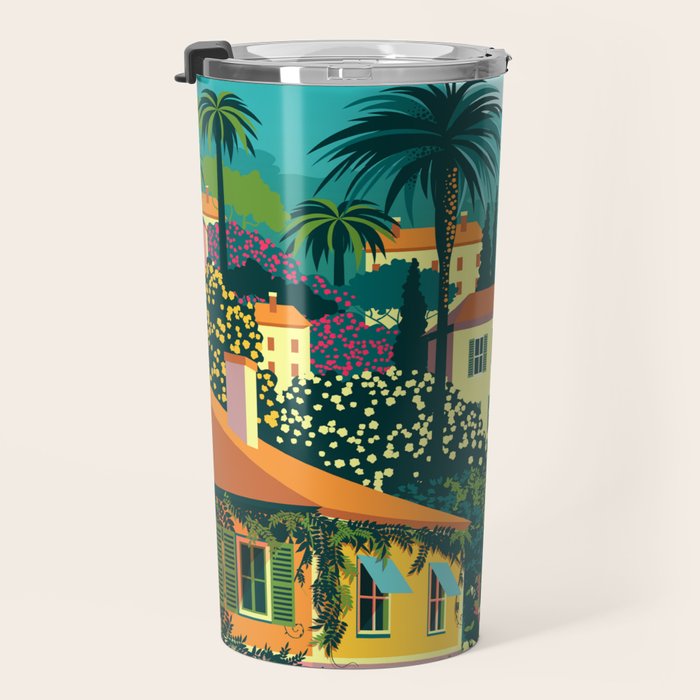 Romantic Italian Landscape Lake Como Colorful European Landscape Art Travel Mug Gallery Image 3