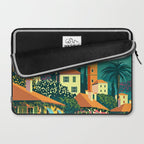 Romantic Italian Landscape Lake Como Colorful European Landscape Art Laptop Sleeve Gallery Image 2