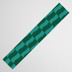 Money Green Wavy Blocks Table Runner Gallery Image 3