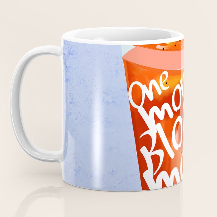 One More Bloody Mary Please, Cocktails Typography Happy Hour Alcohol, Weekend Drinks Beverages Summer Eclectic Lemon Painting Coffee Mug Gallery Image 3
