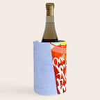 One More Bloody Mary Please, Cocktails Typography Happy Hour Alcohol, Weekend Drinks Beverages Summer Eclectic Lemon Painting Wine Chiller Gallery Image 2