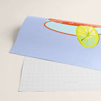 One More Bloody Mary Please, Cocktails Typography Happy Hour Alcohol, Weekend Drinks Beverages Summer Eclectic Lemon Painting Wrapping Paper Gallery Image 2