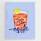 One More Bloody Mary Please, Cocktails Typography Happy Hour Alcohol, Weekend Drinks Beverages Summer Eclectic Lemon Painting Jigsaw Puzzle Gallery Image 1