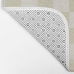 Linen Check Pattern - Mocha Brown Bath Mat Gallery Image 2