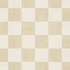 Linen Check Pattern - Mocha Brown Coffee Mug Gallery Image 2