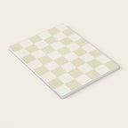 Linen Check Pattern - Mocha Brown Notebook Gallery Image 3