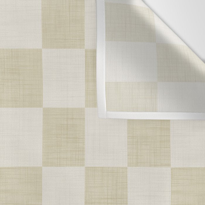 Linen Check Pattern - Mocha Brown Wall Tapestry Gallery Image 3