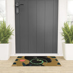 Abstract Art Tropical Girl Welcome Mat Gallery Image 3