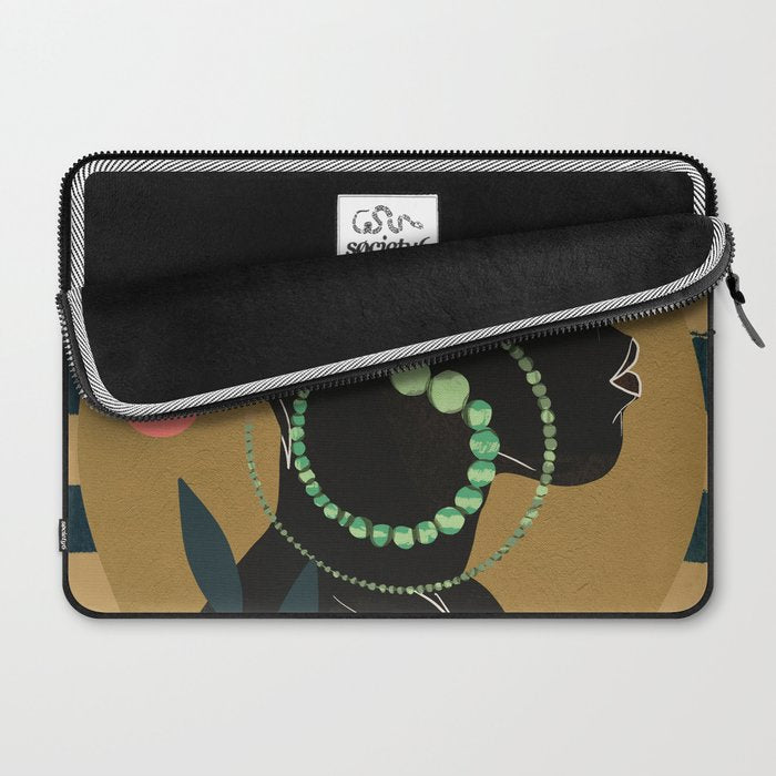 Abstract Art Tropical Girl Laptop Sleeve Gallery Image 2