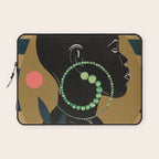Abstract Art Tropical Girl Laptop Sleeve Gallery Image 1
