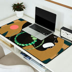 Abstract Art Tropical Girl Desk Mat Gallery Image 2