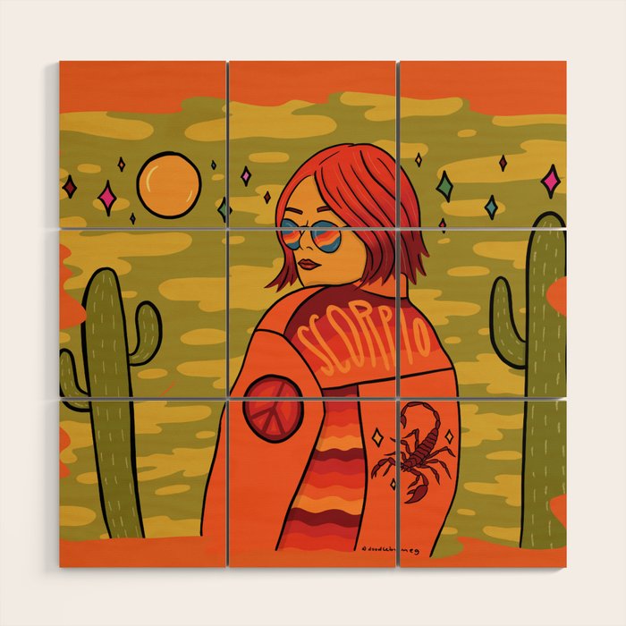 Scorpio Wood Wall Art Gallery Image 1