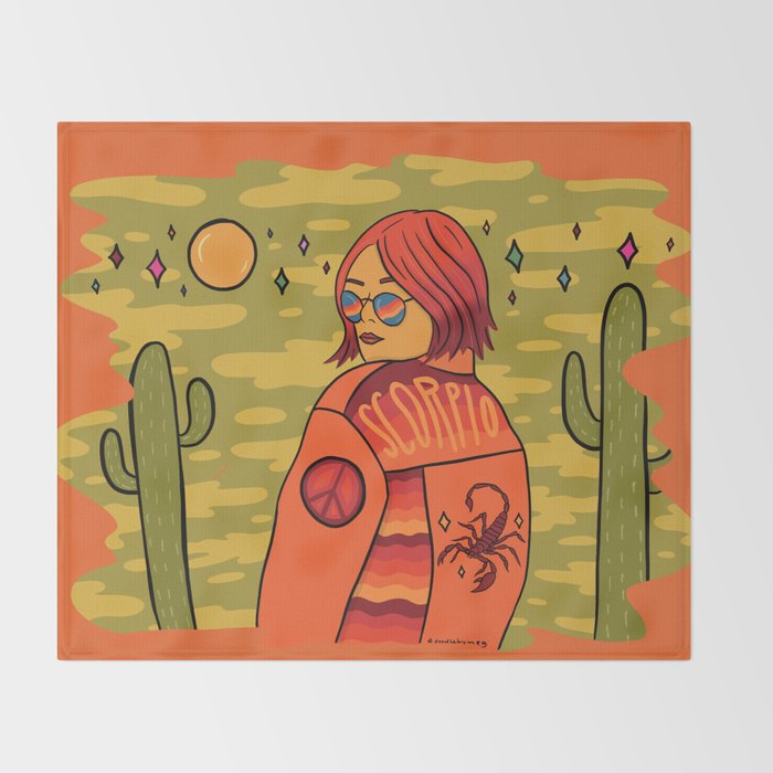 Scorpio Throw Blanket Gallery Image 2
