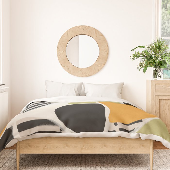 Stripes and Shapes III Duvet Cover Gallery Image 3