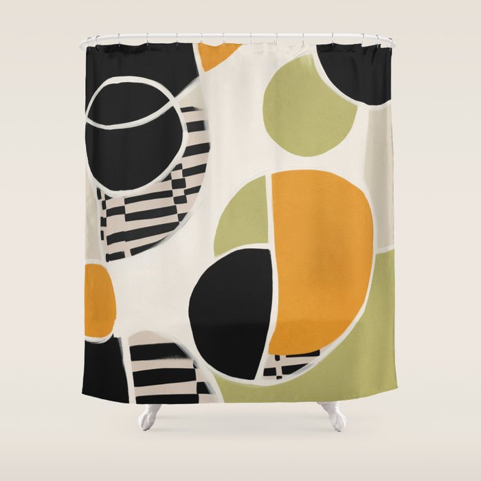 Stripes and Shapes III Shower Curtain Gallery Image 1