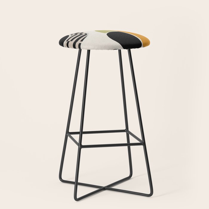 Stripes and Shapes III Stool Gallery Image 1