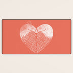 Love birds sitting on a tree Desk Mat Gallery Image 3