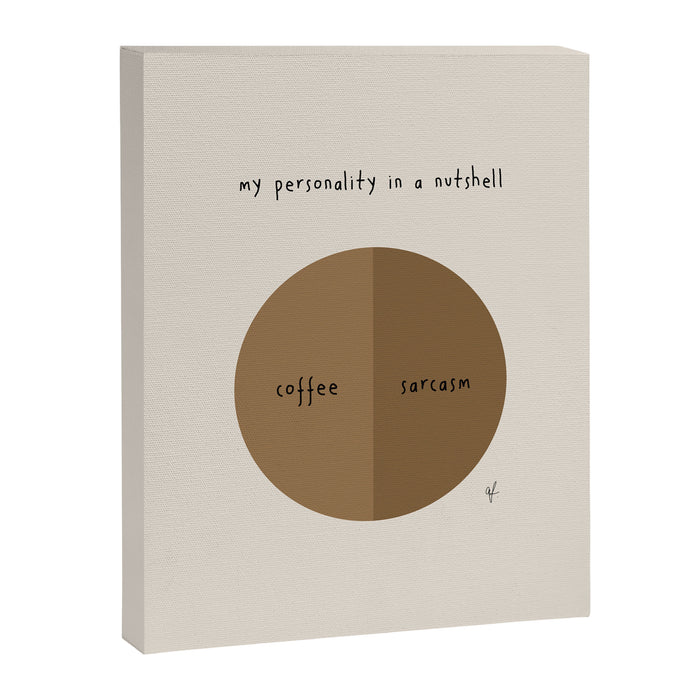 my personality in a nutshell Canvas Print Gallery Image 1