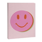 70s retro pink smiles pattern  Canvas Print Gallery Image 8