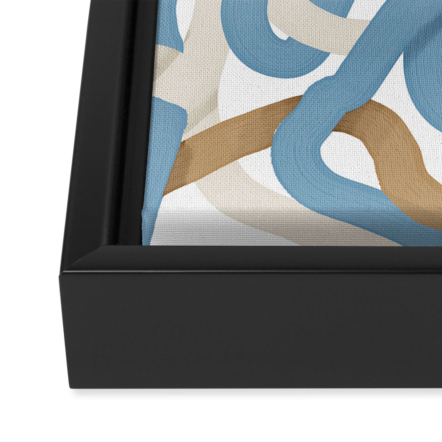Abstract Brushstroke Tangle  Framed Canvas Print Gallery Image 3