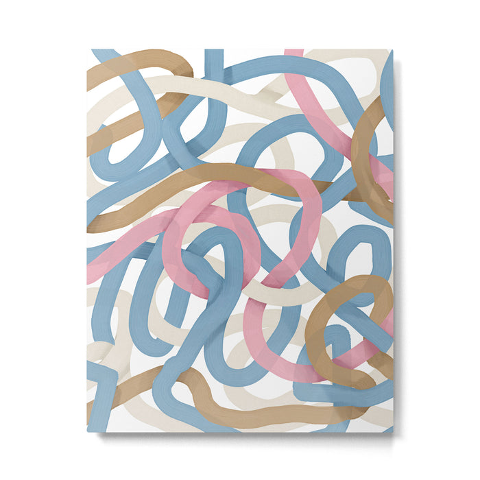 Abstract Brushstroke Tangle  Metal Print Gallery Image 1