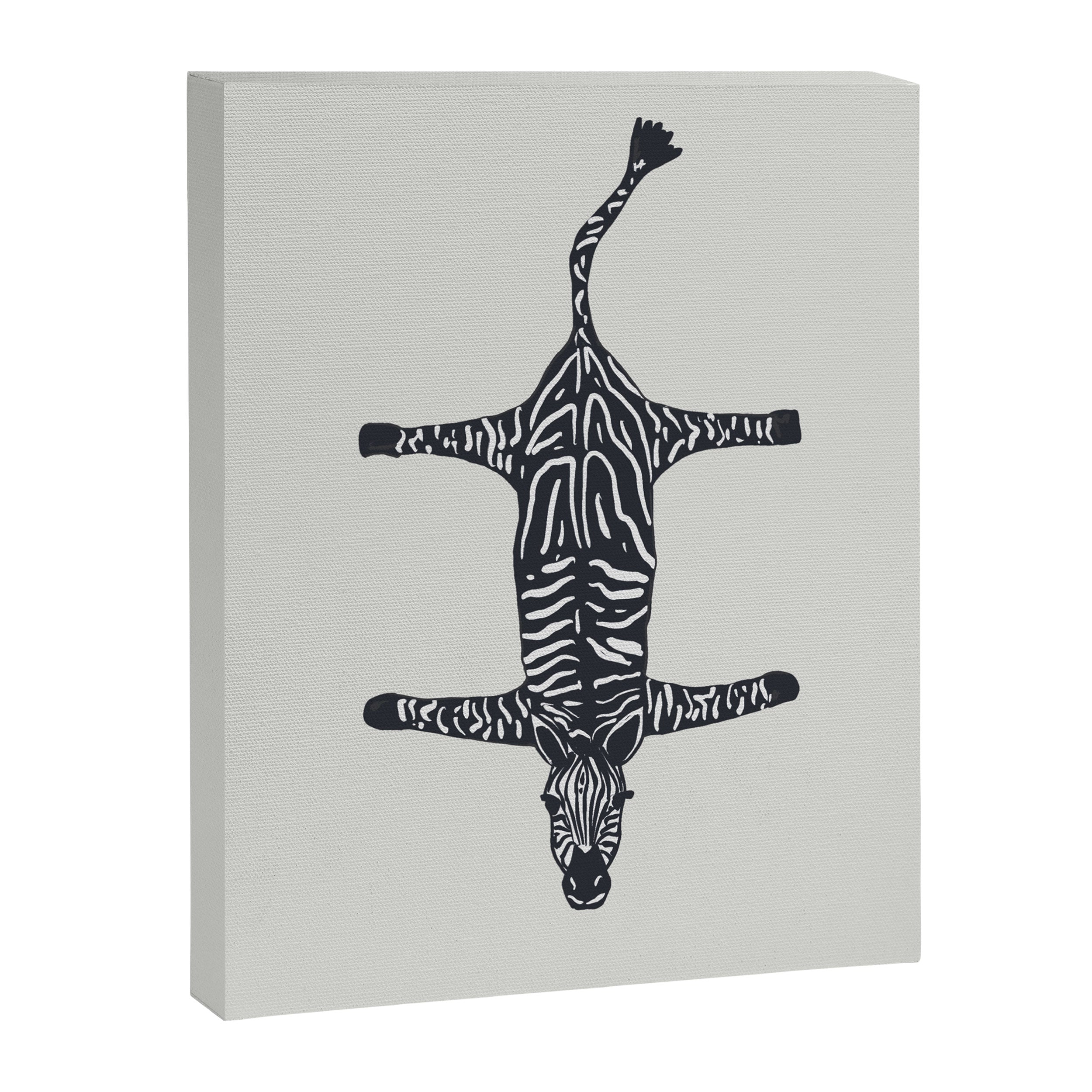 Abstract modern minimalistic zebras pattern  Canvas Print Gallery Image 8